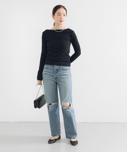 Levi’s 高腰直筒九分牛仔褲