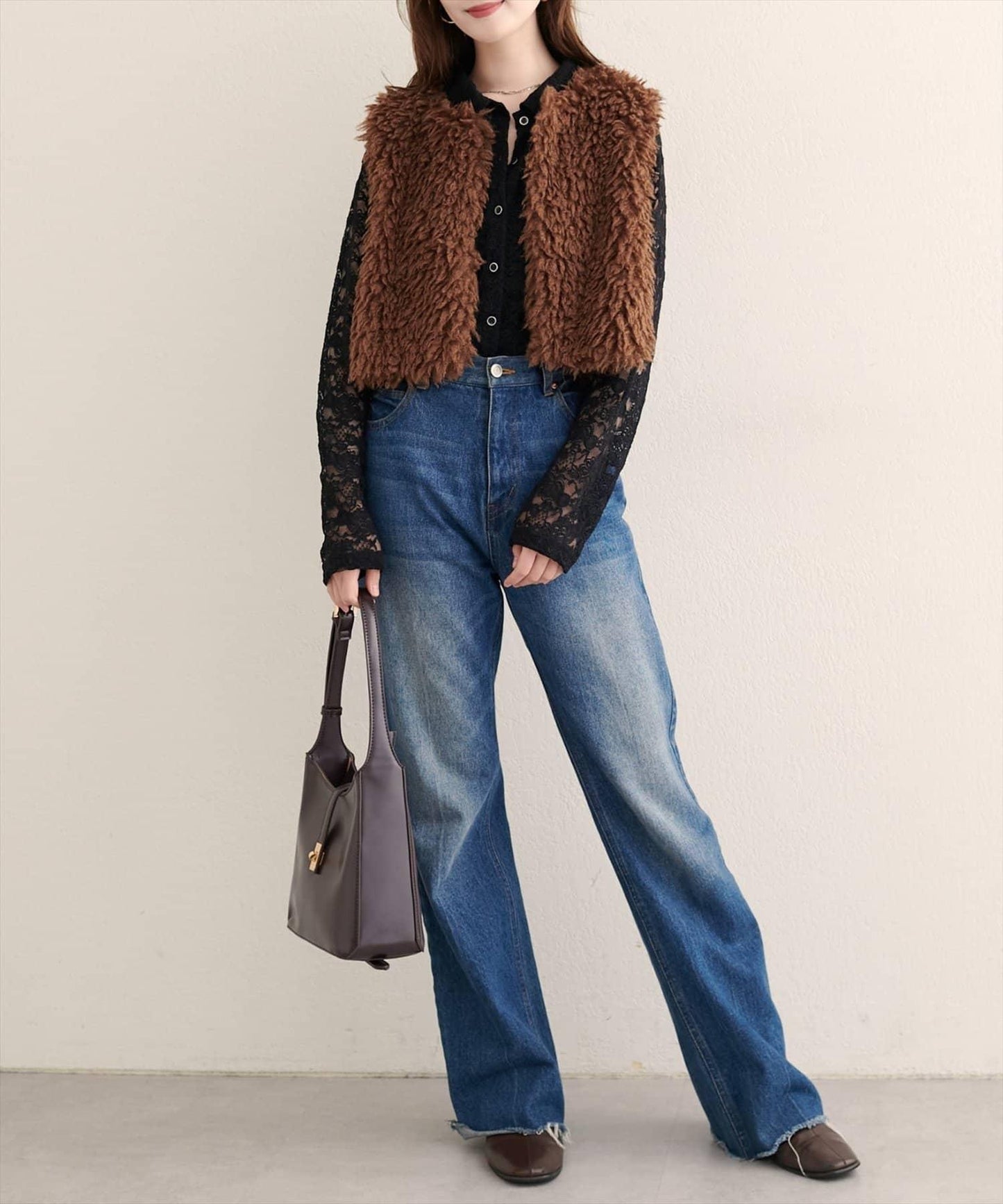 【natural couture】帶領蕾絲開衫