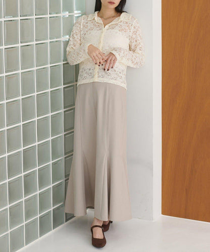 【natural couture】帶領蕾絲開衫