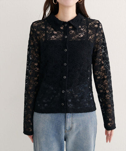 【natural couture】帶領蕾絲開衫