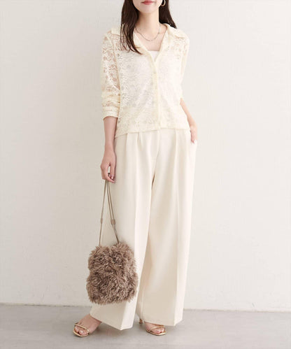 【natural couture】帶領蕾絲開衫