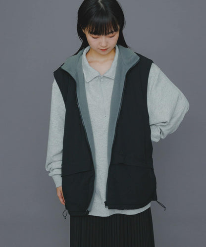 『販売』『男女同款』Uiscel 抓絨內襯拉鍊寬鬆馬甲