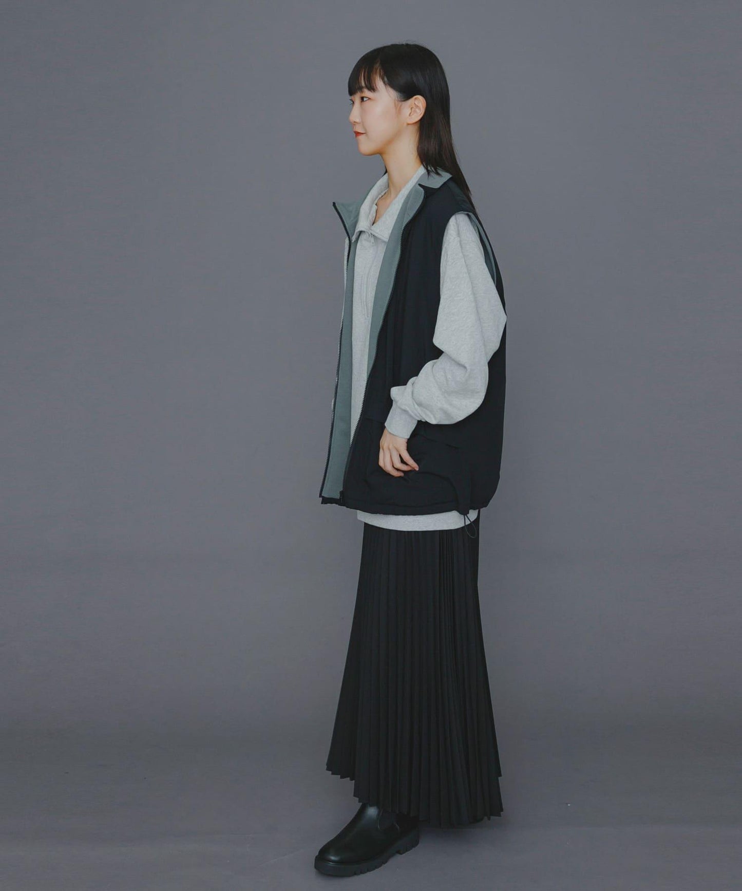 『販売』『男女同款』Uiscel 抓絨內襯拉鍊寬鬆馬甲