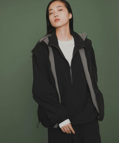 『販売』『男女同款』Uiscel 抓絨內襯拉鍊寬鬆馬甲