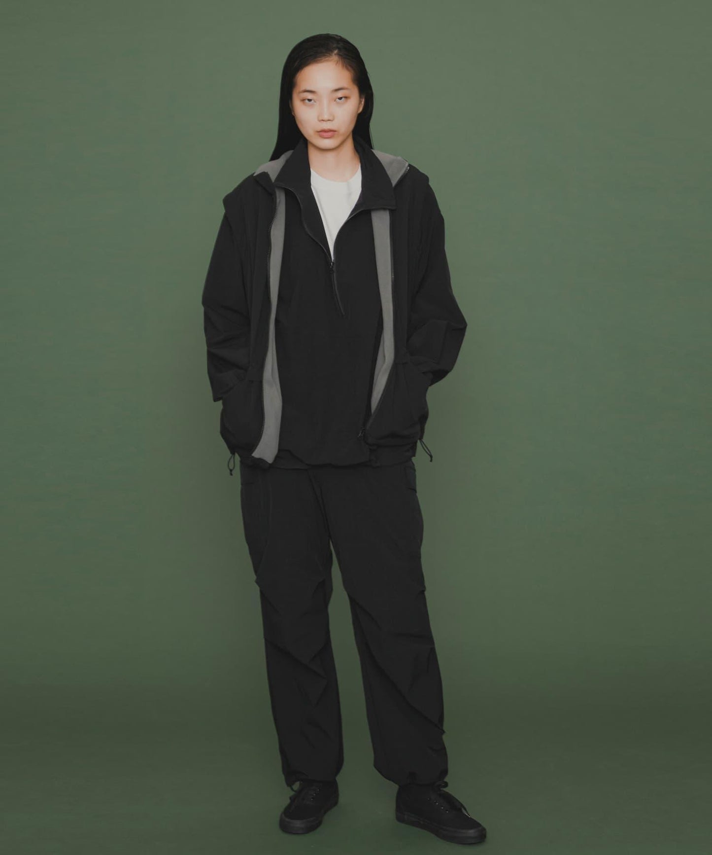 『販売』『男女同款』Uiscel 抓絨內襯拉鍊寬鬆馬甲