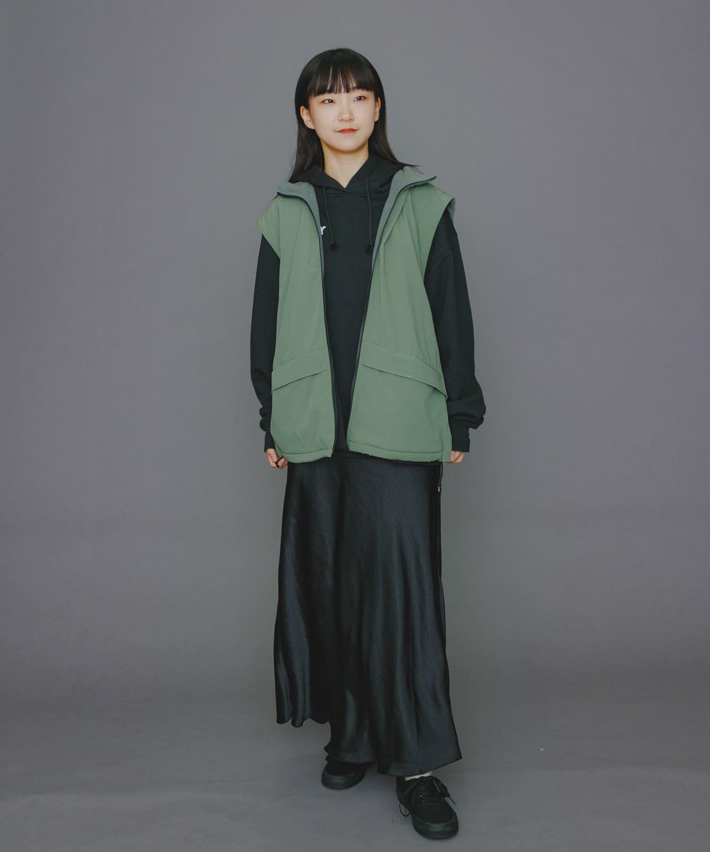 『販売』『男女同款』Uiscel 抓絨內襯拉鍊寬鬆馬甲