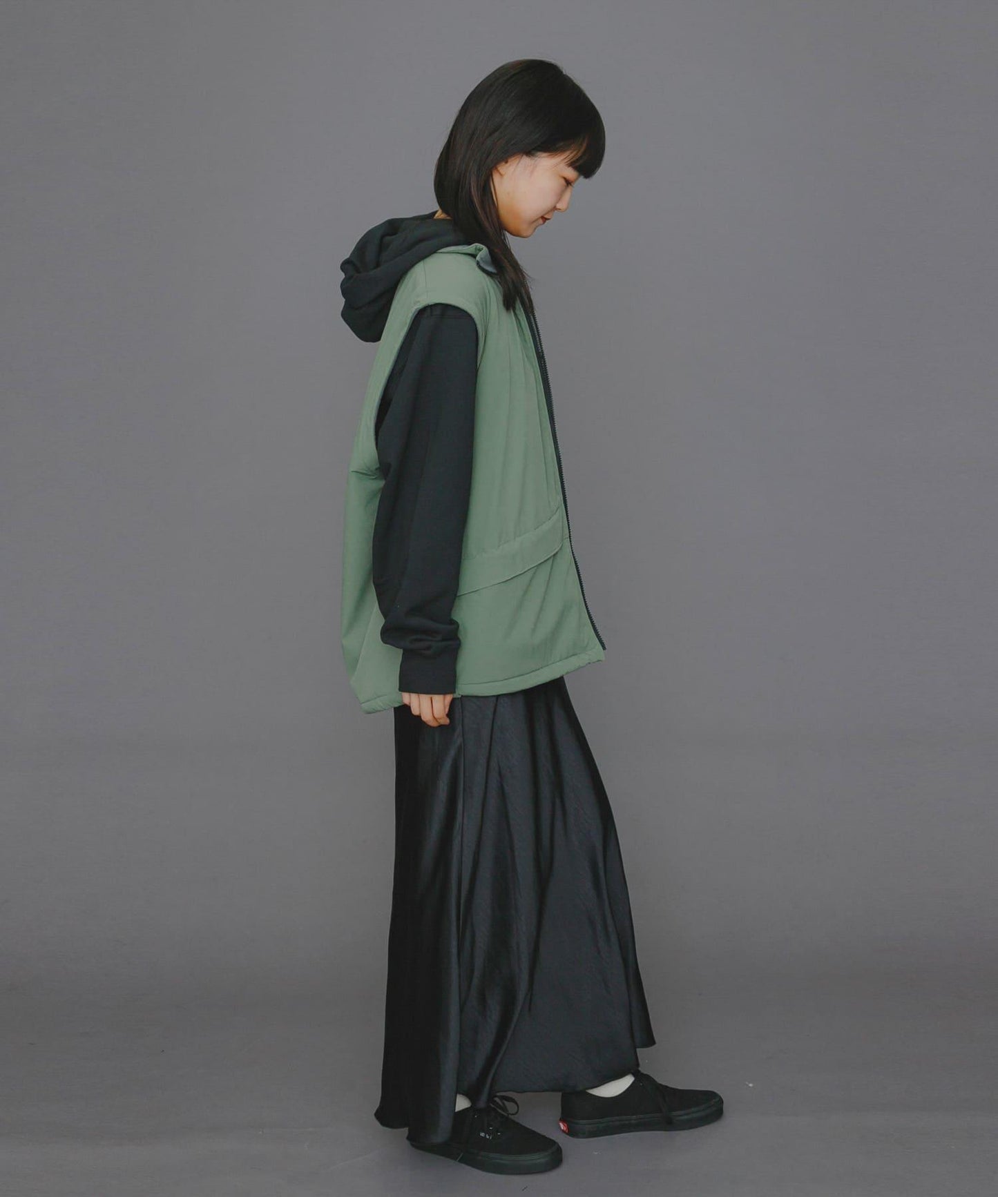 『販売』『男女同款』Uiscel 抓絨內襯拉鍊寬鬆馬甲