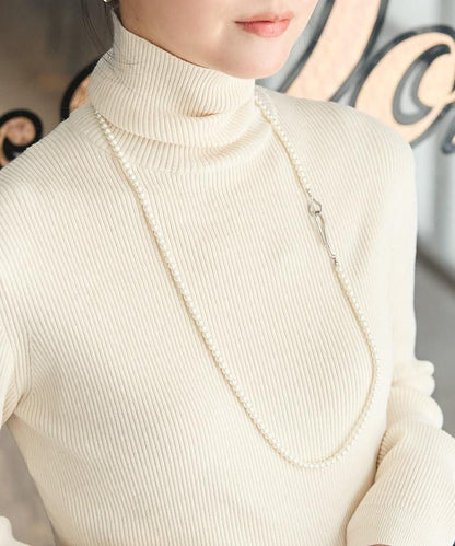 長款珍珠掛鉤項鍊