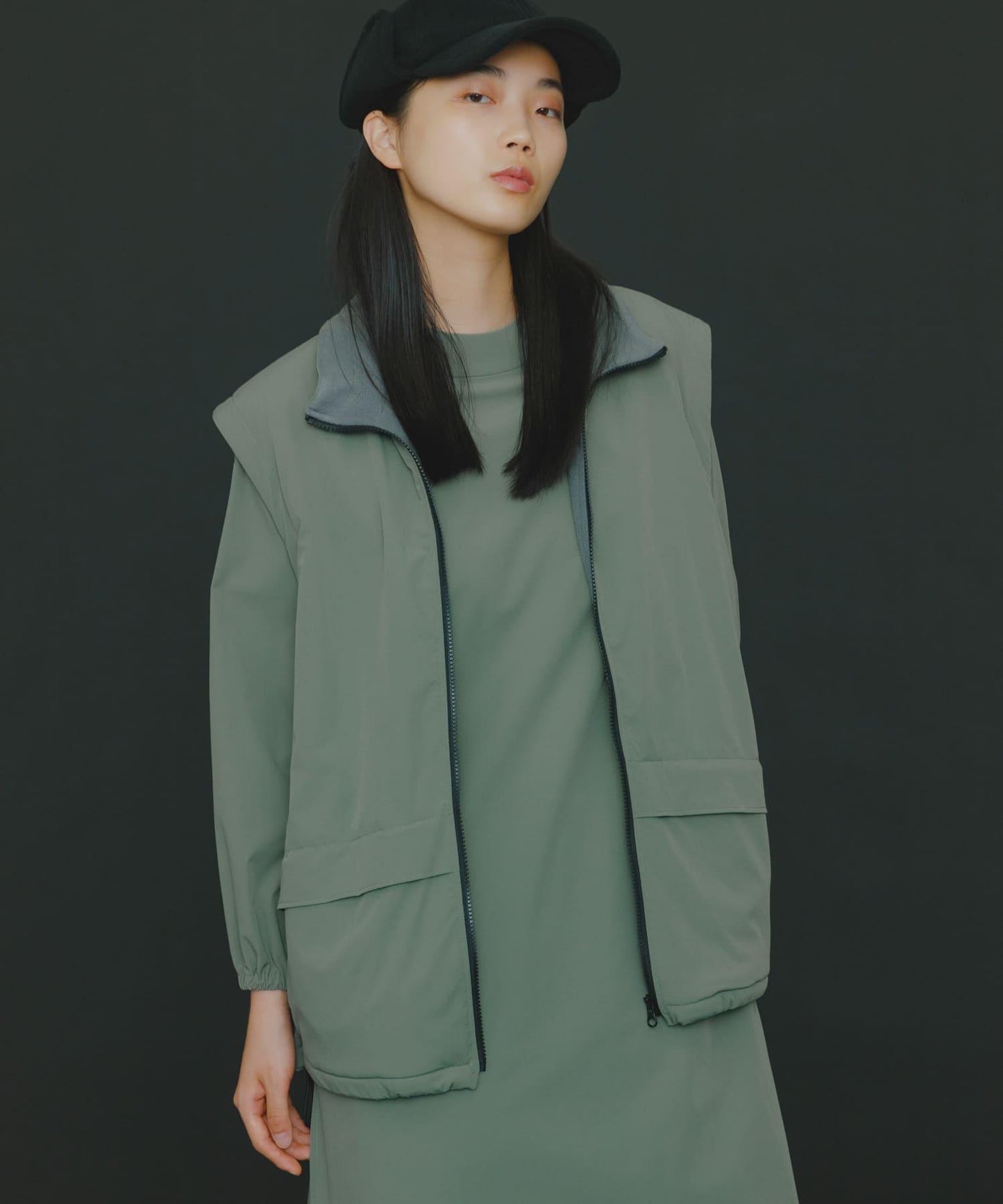 『販売』『男女同款』Uiscel 抓絨內襯拉鍊寬鬆馬甲