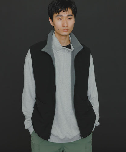 『販売』『男女同款』Uiscel 抓絨內襯拉鍊寬鬆馬甲