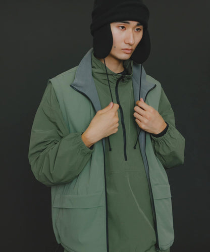 『販売』『男女同款』Uiscel 抓絨內襯拉鍊寬鬆馬甲