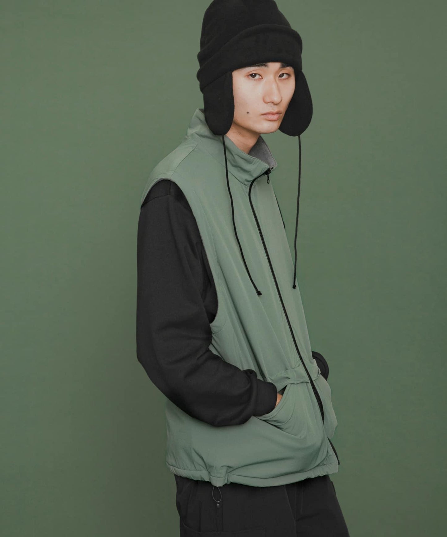 『販売』『男女同款』Uiscel 抓絨內襯拉鍊寬鬆馬甲