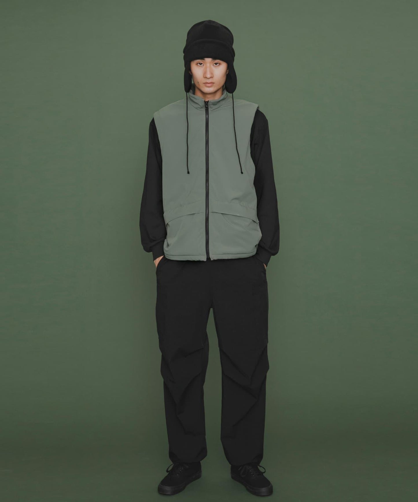 『販売』『男女同款』Uiscel 抓絨內襯拉鍊寬鬆馬甲