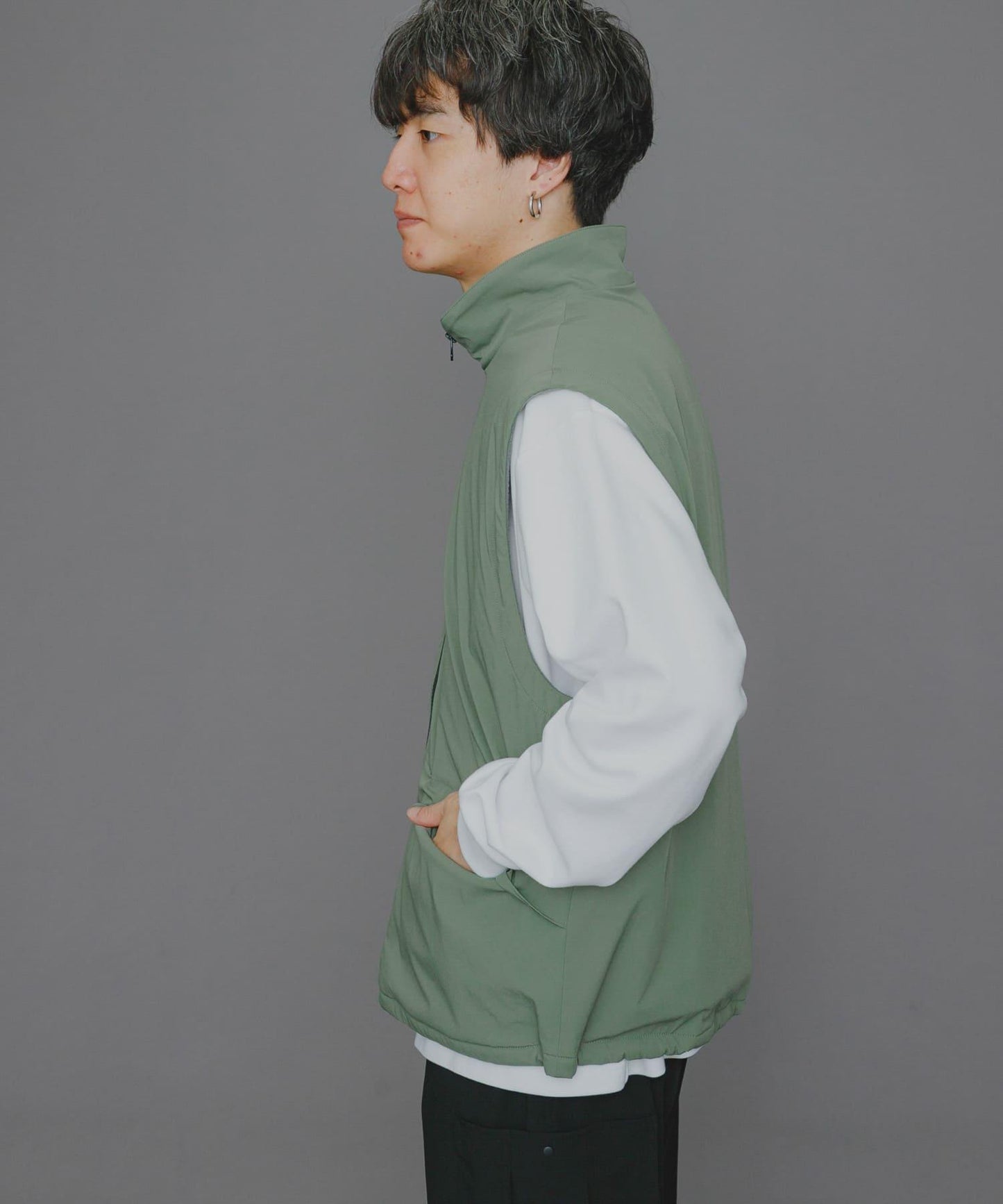 『販売』『男女同款』Uiscel 抓絨內襯拉鍊寬鬆馬甲