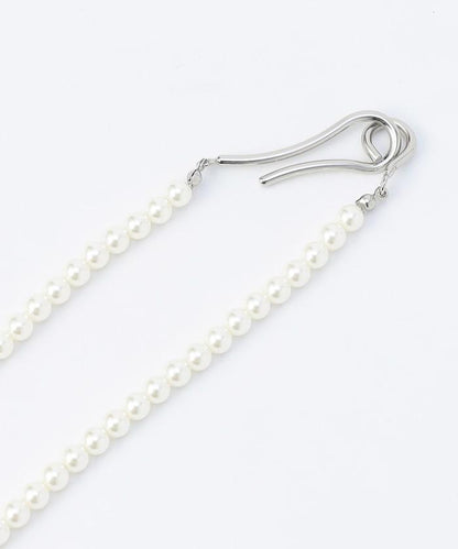 長款珍珠掛鉤項鍊