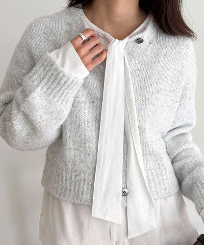 蝴蝶結領褶皺襯衫