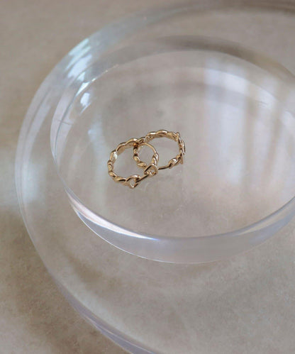 釦環造型圓環耳環