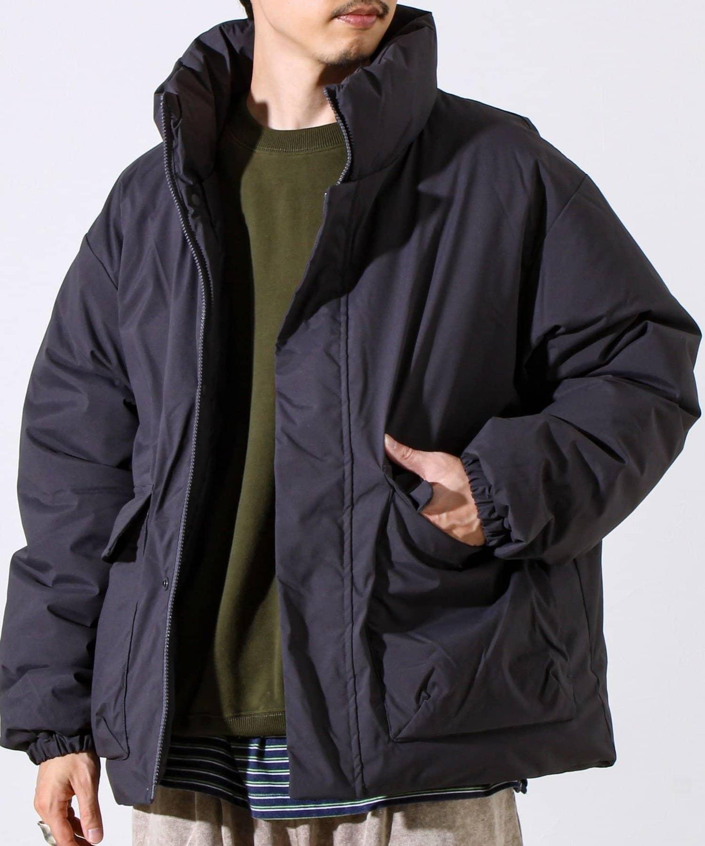 高性價比保暖中棉立領夾克