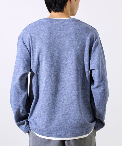 【彈力面料】拉絨假兩件套頭衫