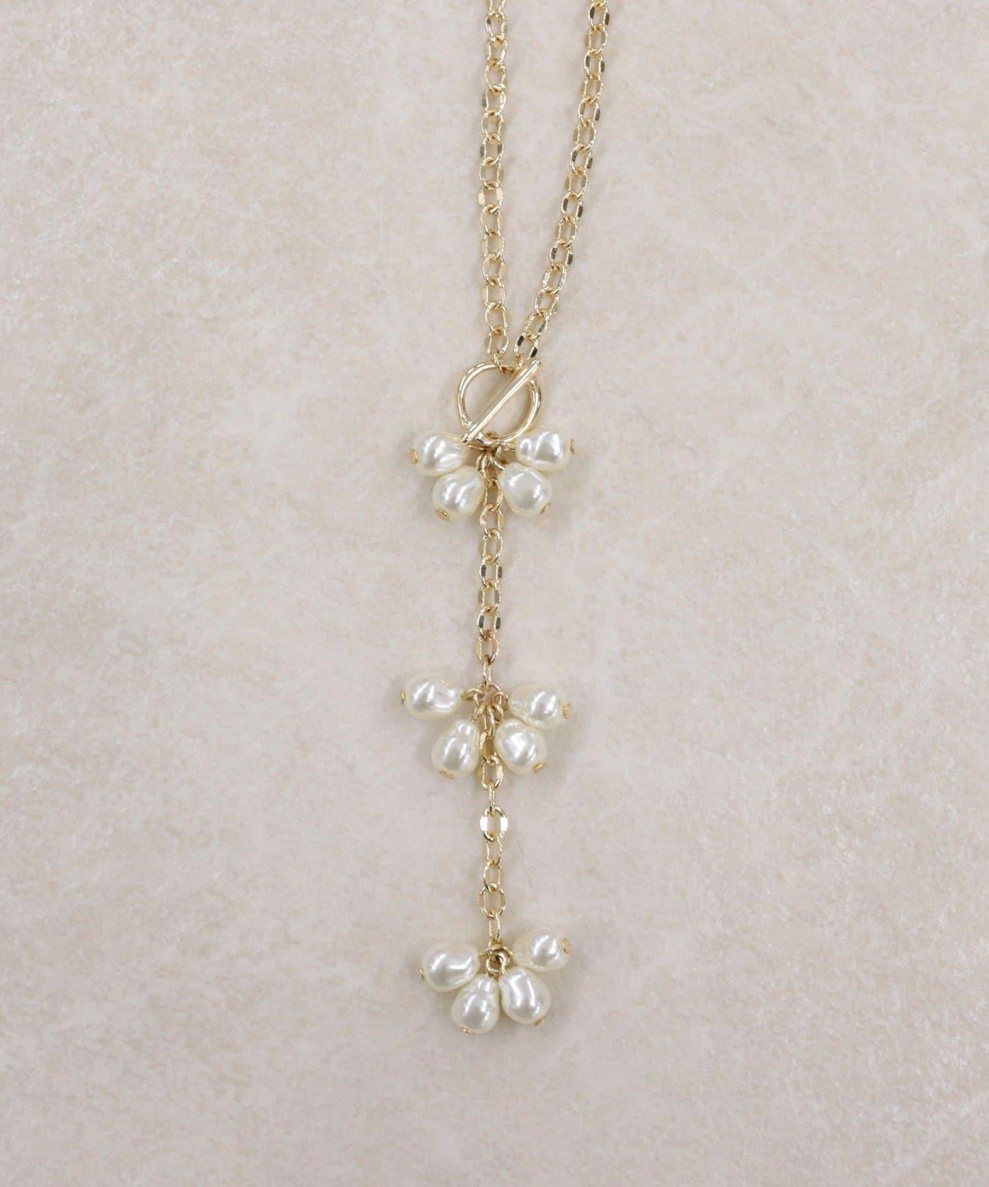 珍珠Y字鏈條項鍊