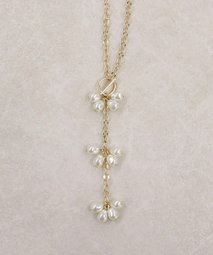 珍珠Y字鏈條項鍊