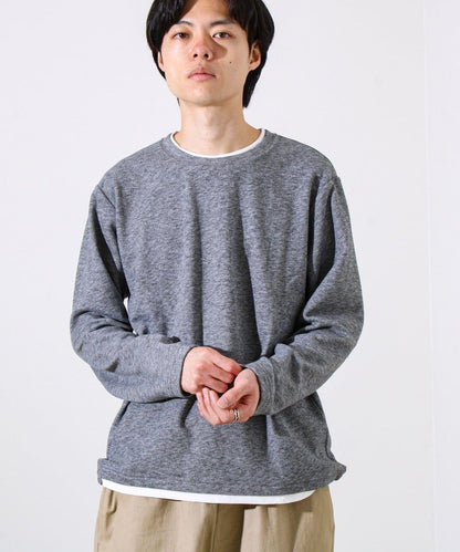 【彈力面料】拉絨假兩件套頭衫