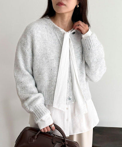 蝴蝶結領褶皺襯衫