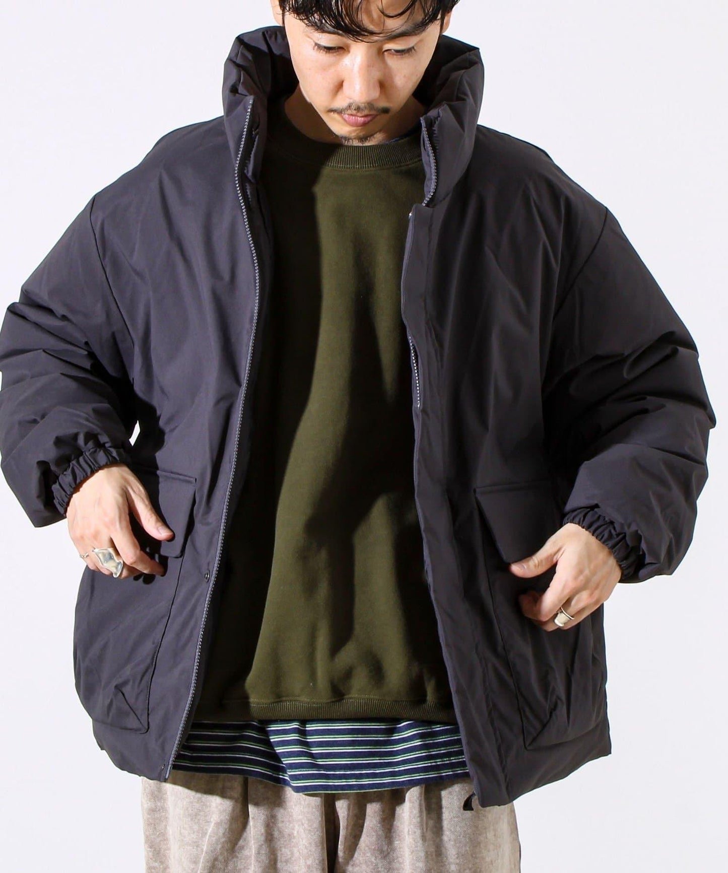 高性價比保暖中棉立領夾克