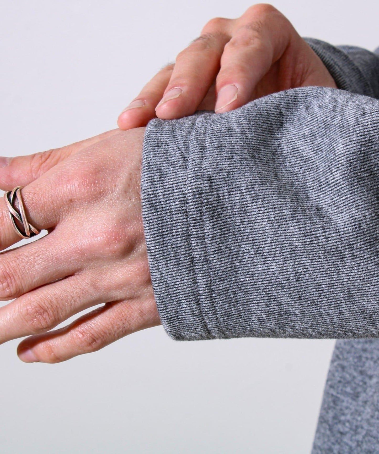 【彈力面料】拉絨假兩件套頭衫