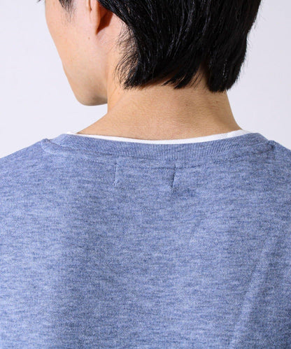 【彈力面料】拉絨假兩件套頭衫