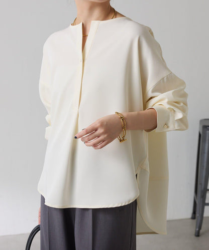 【修身顯瘦】翻領寬鬆襯衫/禮服