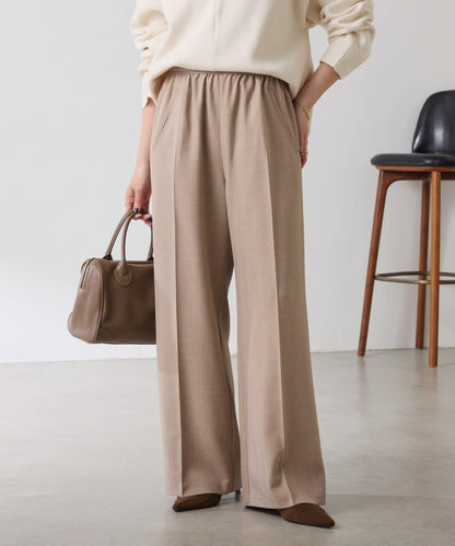 【人氣系列】亮片條紋鬆緊腰帶長褲