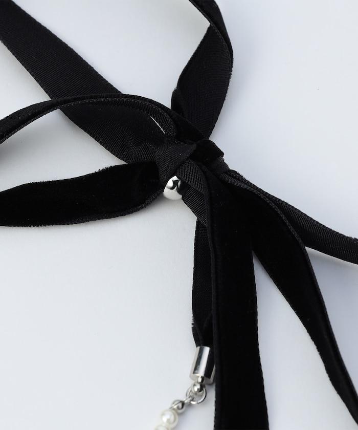 珍珠蝴蝶結項鍊