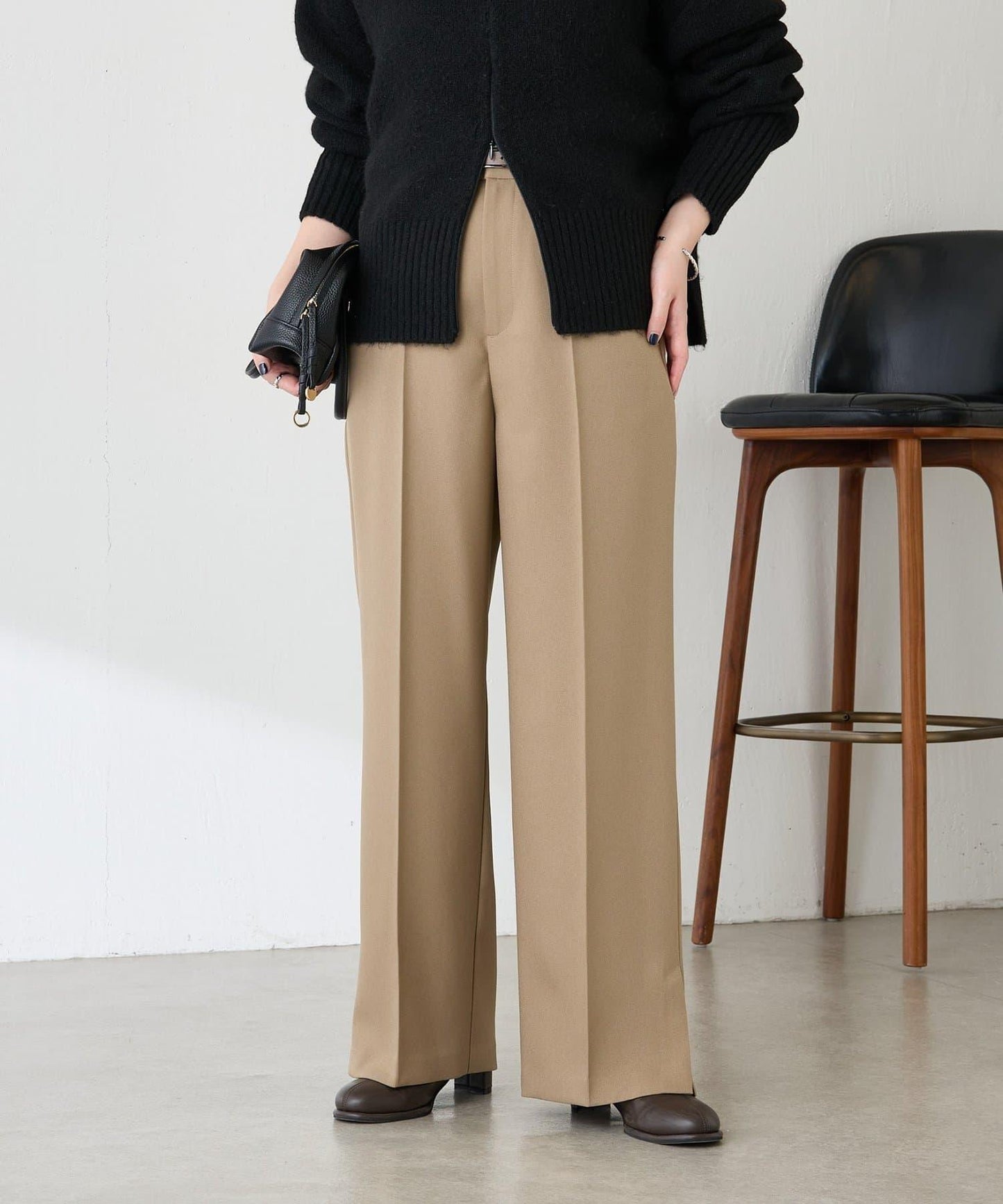 【人氣系列/2尺碼可選】羊毛感直筒褲/禮服