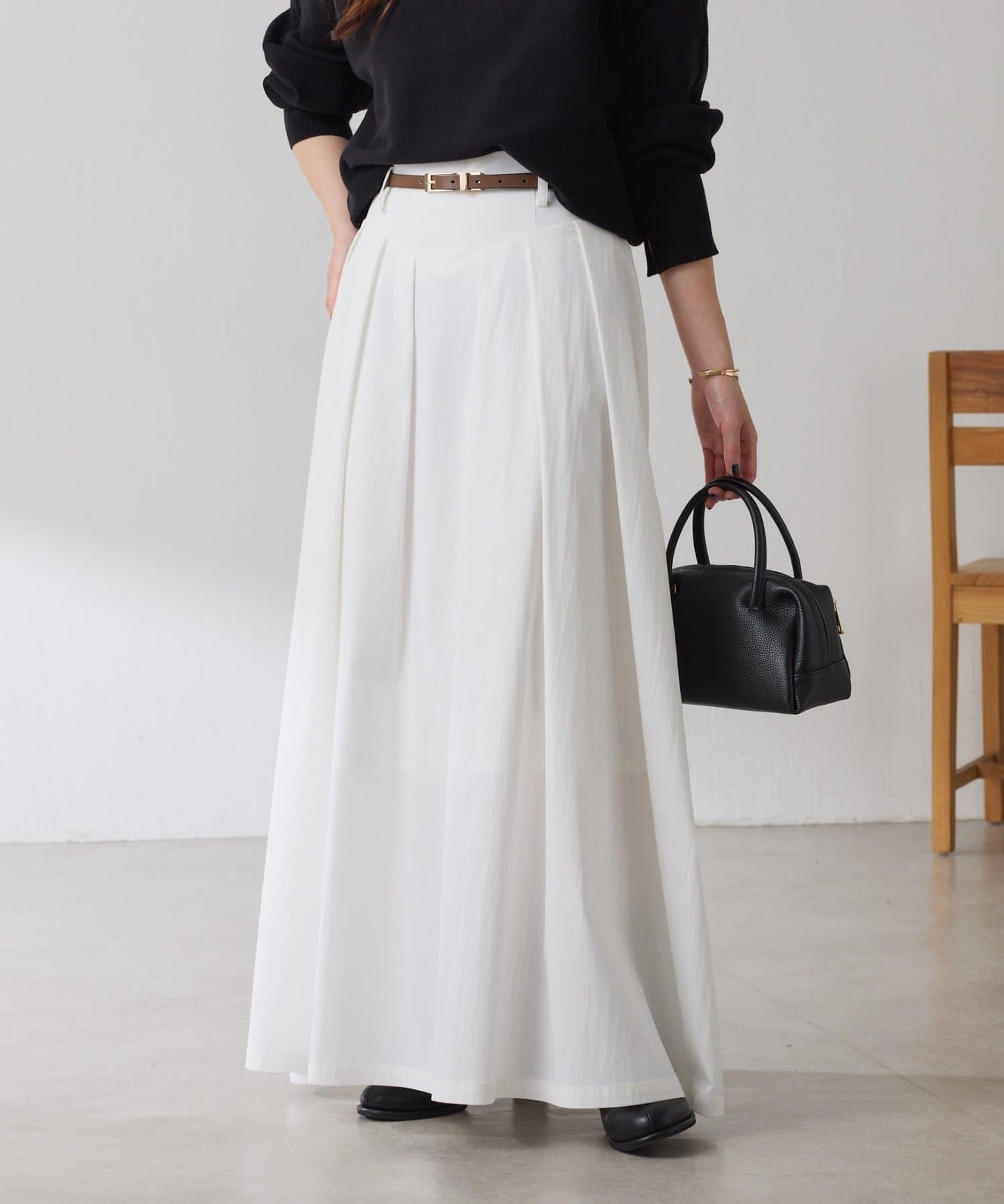 蓬鬆喇叭半身裙