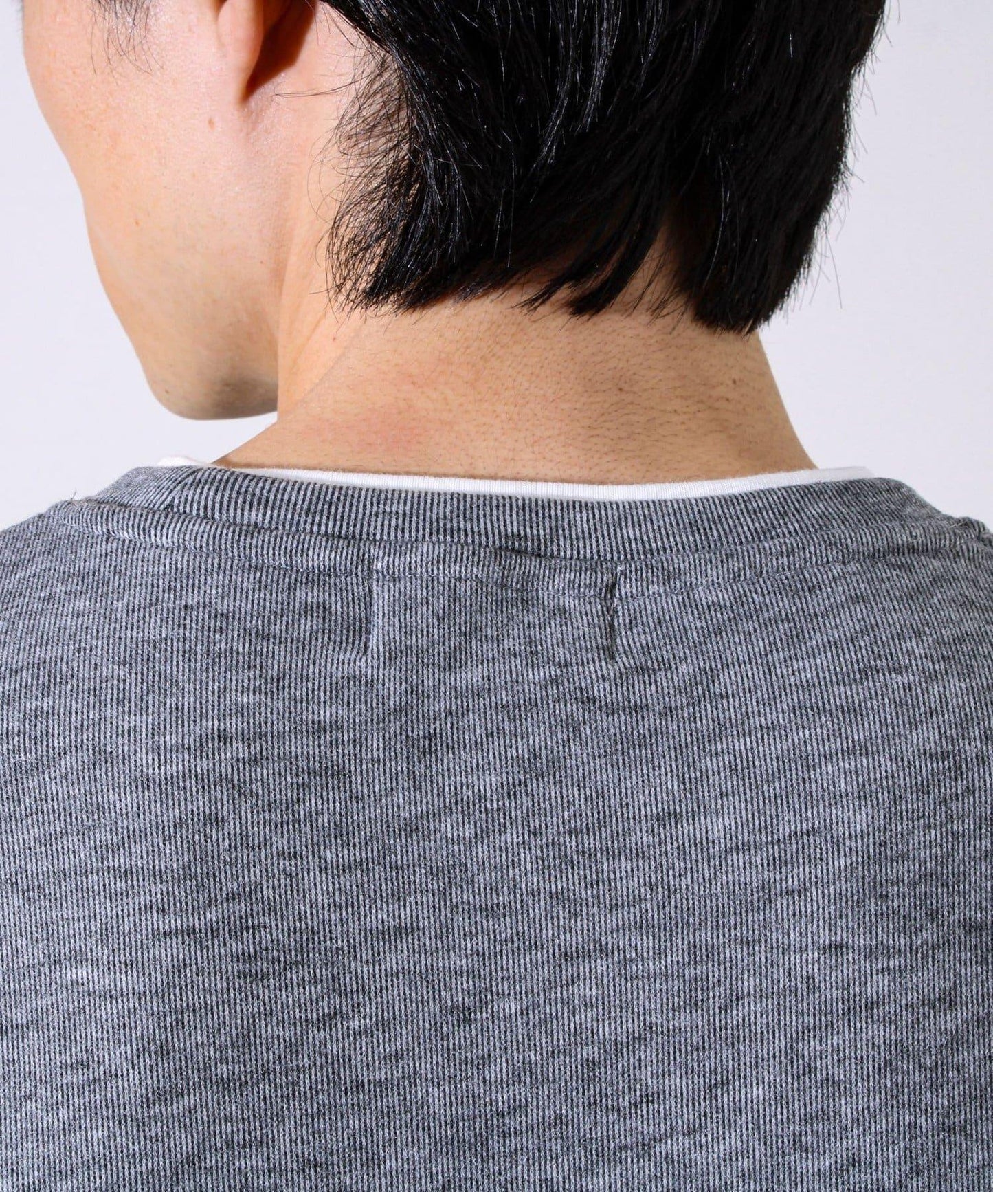 【彈力面料】拉絨假兩件套頭衫