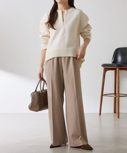 【人氣系列】亮片條紋鬆緊腰帶長褲