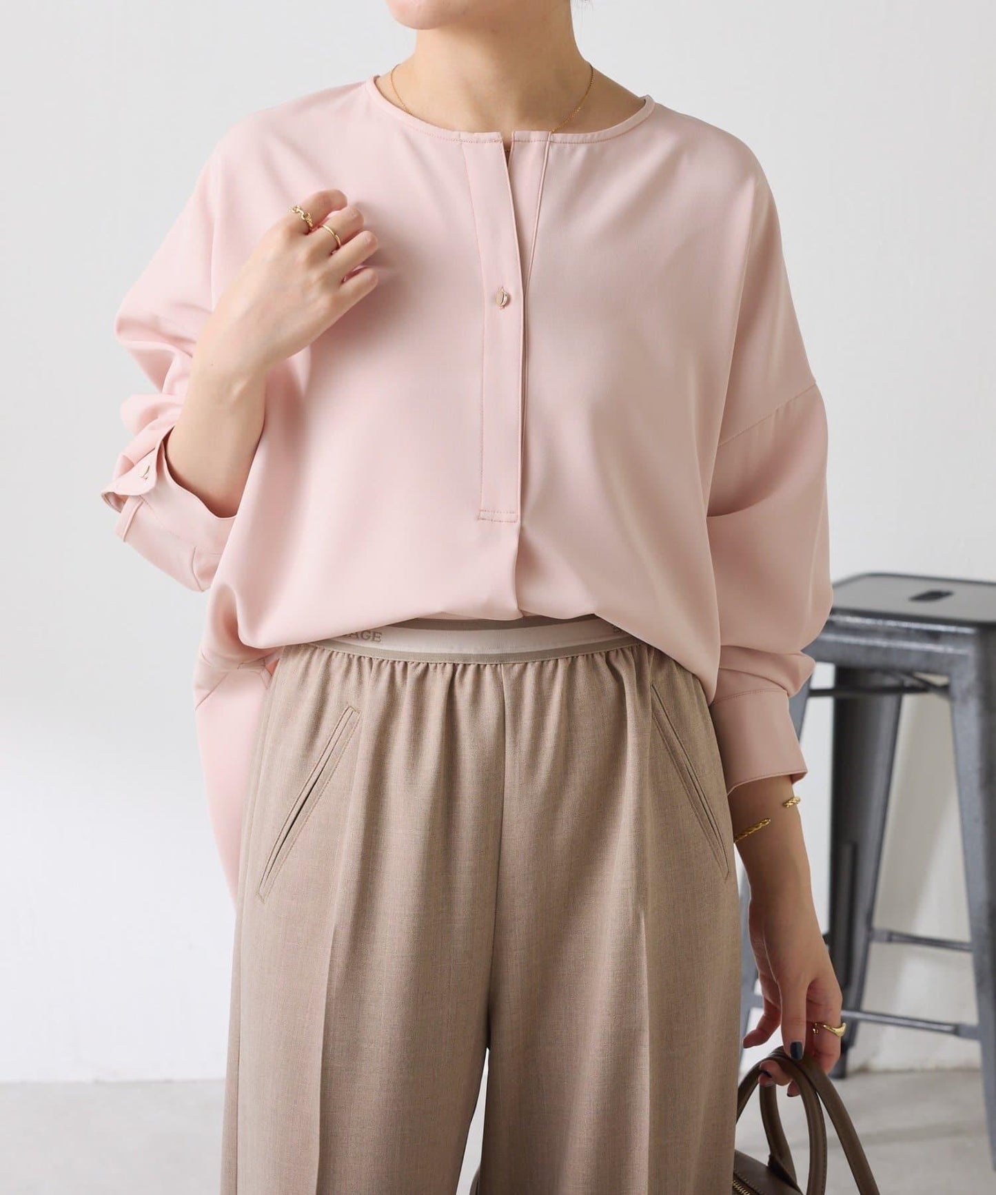 【修身顯瘦】翻領寬鬆襯衫/禮服