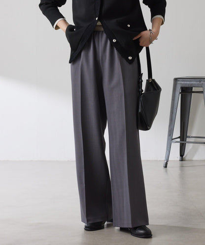 【人氣系列】亮片條紋鬆緊腰帶長褲