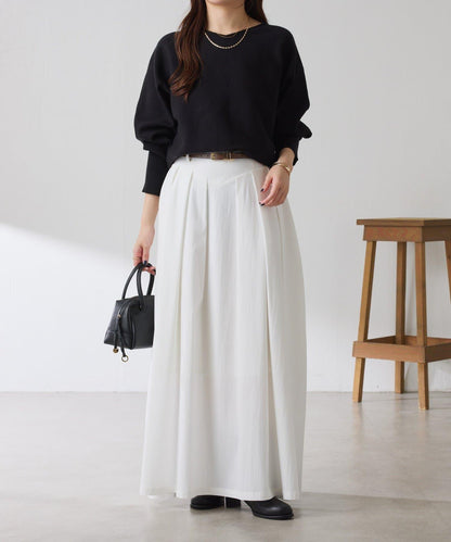 袖口羅紋2WAY蝙蝠袖針織衫