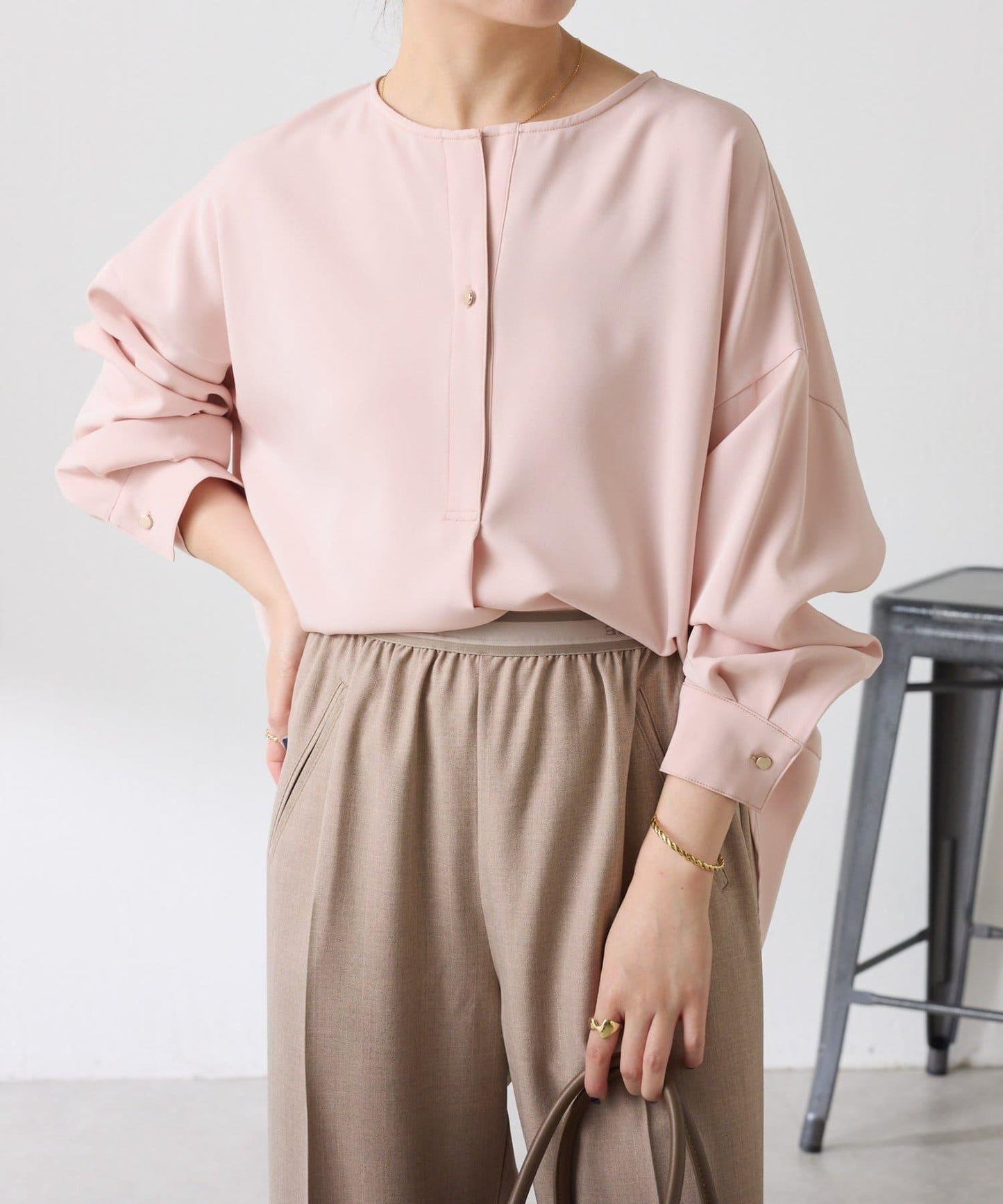 【修身顯瘦】翻領寬鬆襯衫/禮服