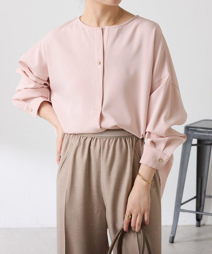 【修身顯瘦】翻領寬鬆襯衫/禮服