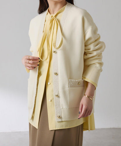 【輕盈/顯氣質】半米蘭針織開衫