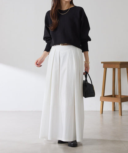 袖口羅紋2WAY蝙蝠袖針織衫