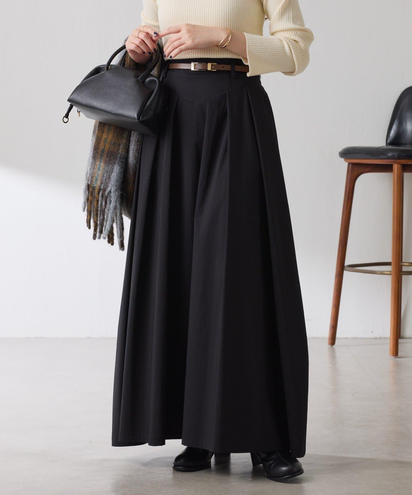 蓬鬆喇叭半身裙