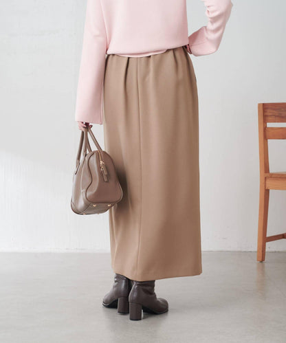 【2尺碼可選】羊毛感繫帶半身裙/可成套搭配