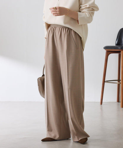 【人氣系列】亮片條紋鬆緊腰帶長褲