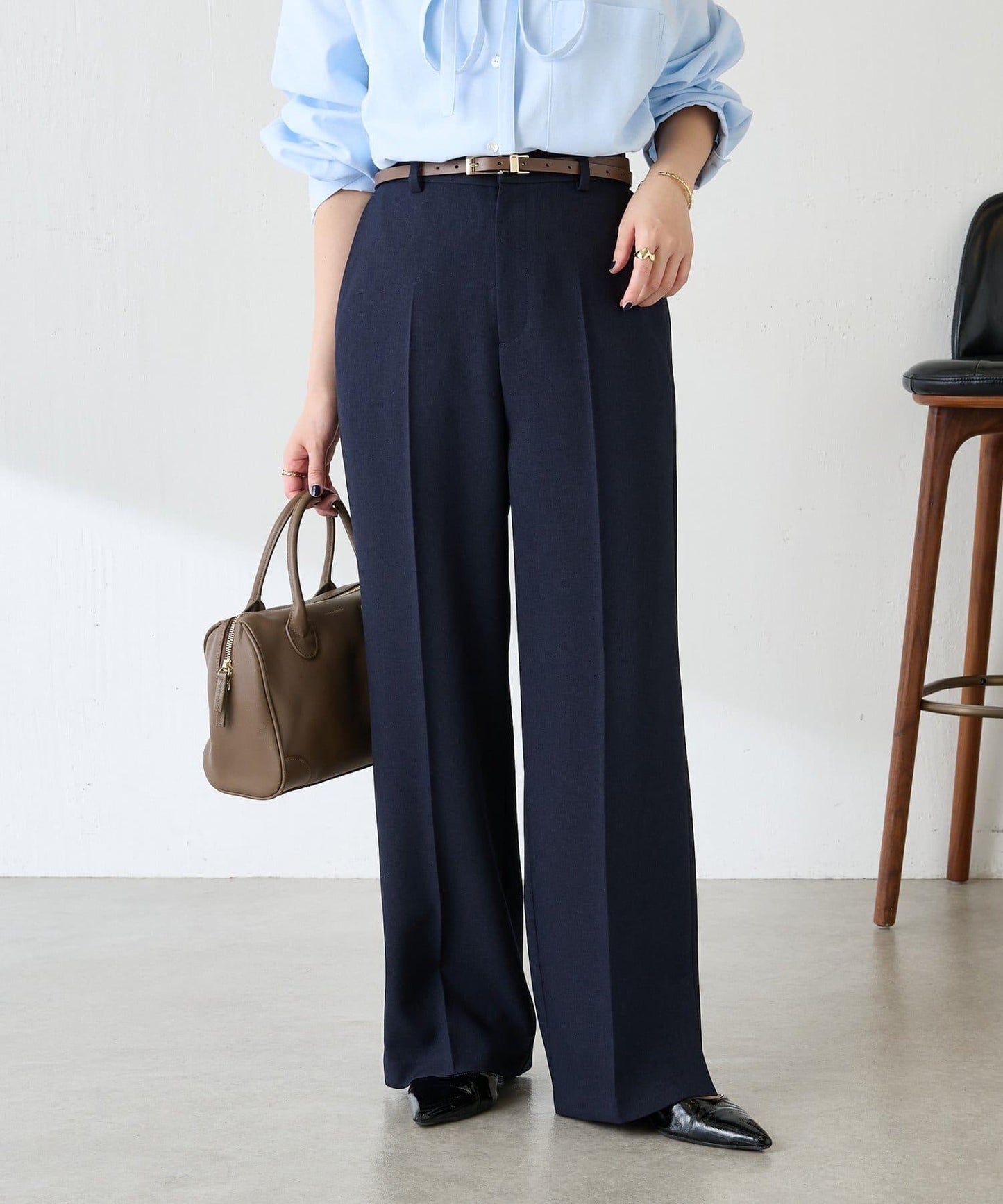 【人氣系列/2尺碼可選】羊毛感直筒褲/禮服