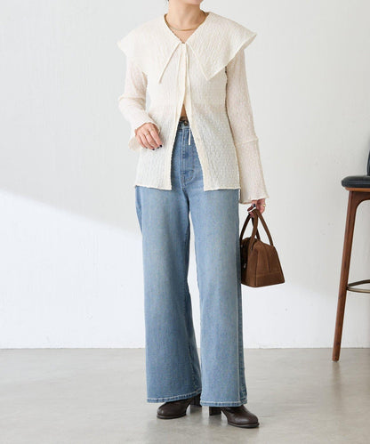 【領子可拆卸】大翻領開衫