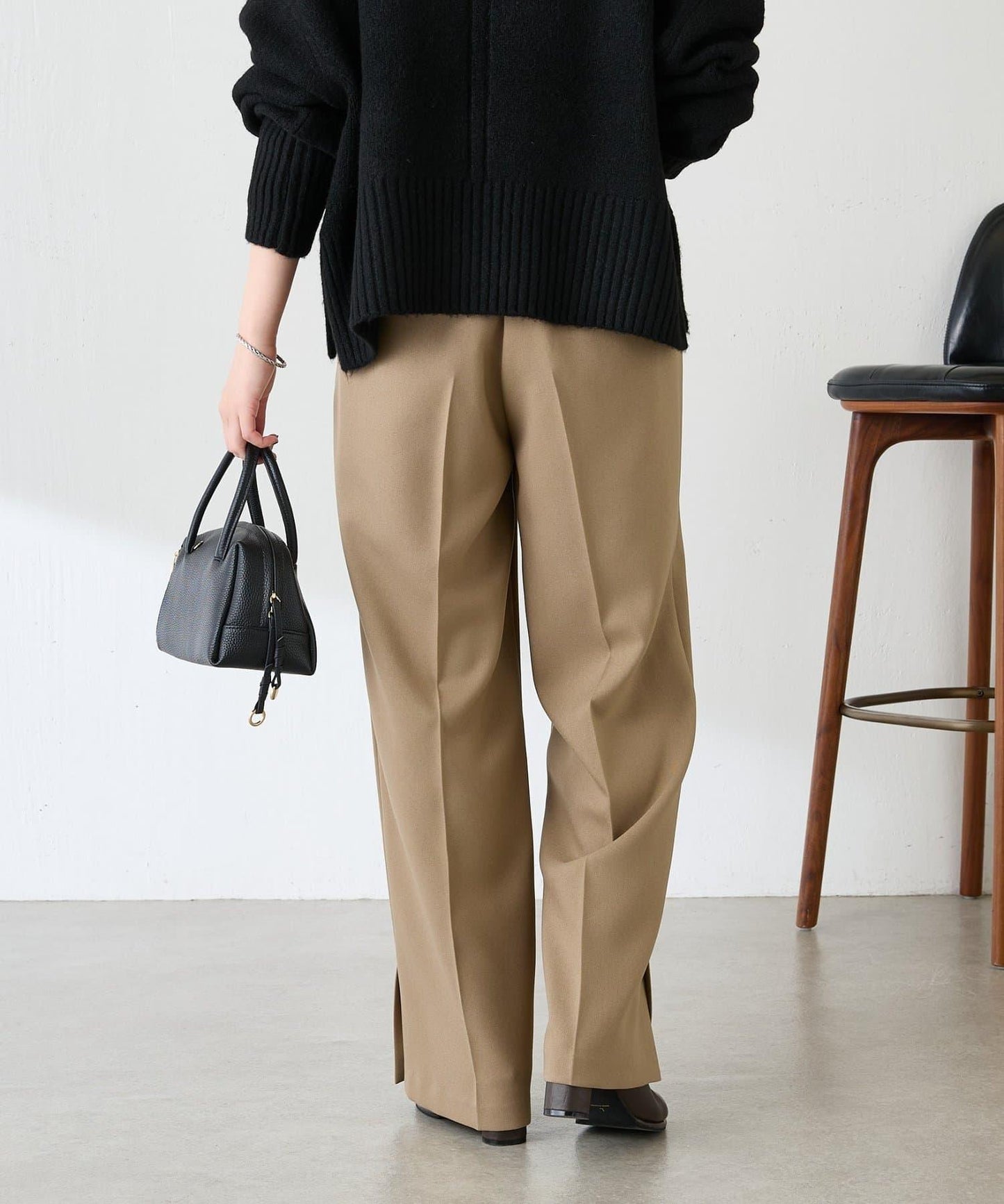 【人氣系列/2尺碼可選】羊毛感直筒褲/禮服